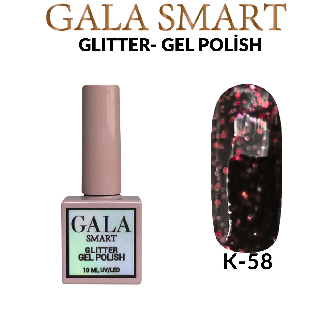 Glitter Kalıcı Oje - 10 ml K-58