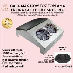 Gala 120 W Çift Motorlu Toz Toplama Gümüş Metal