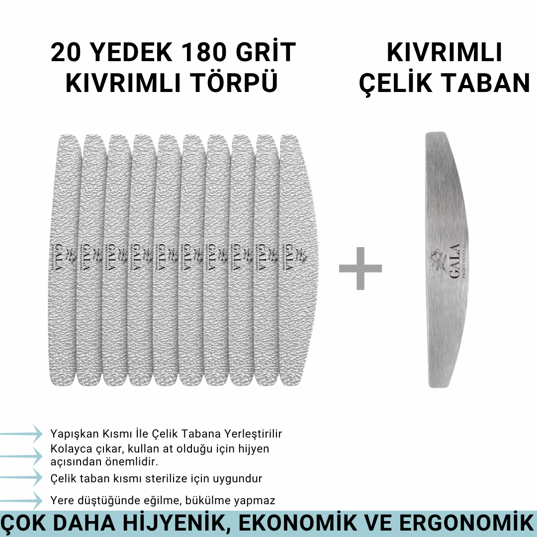 Gala Smart Kıvrımlı Çelik Taban + 20 Yedek (180 Sertlik)